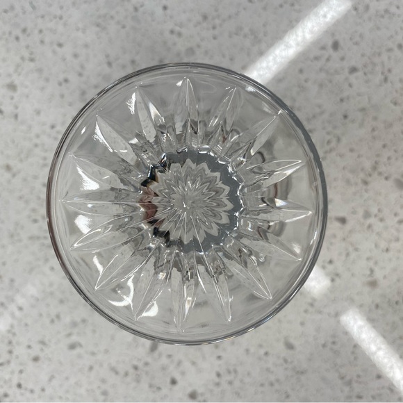 Vintage Royal Crystal Rock RCR Zeus Wine Goblets Glasses Vertical Cut Set Of 2 - Picture 5 of 9